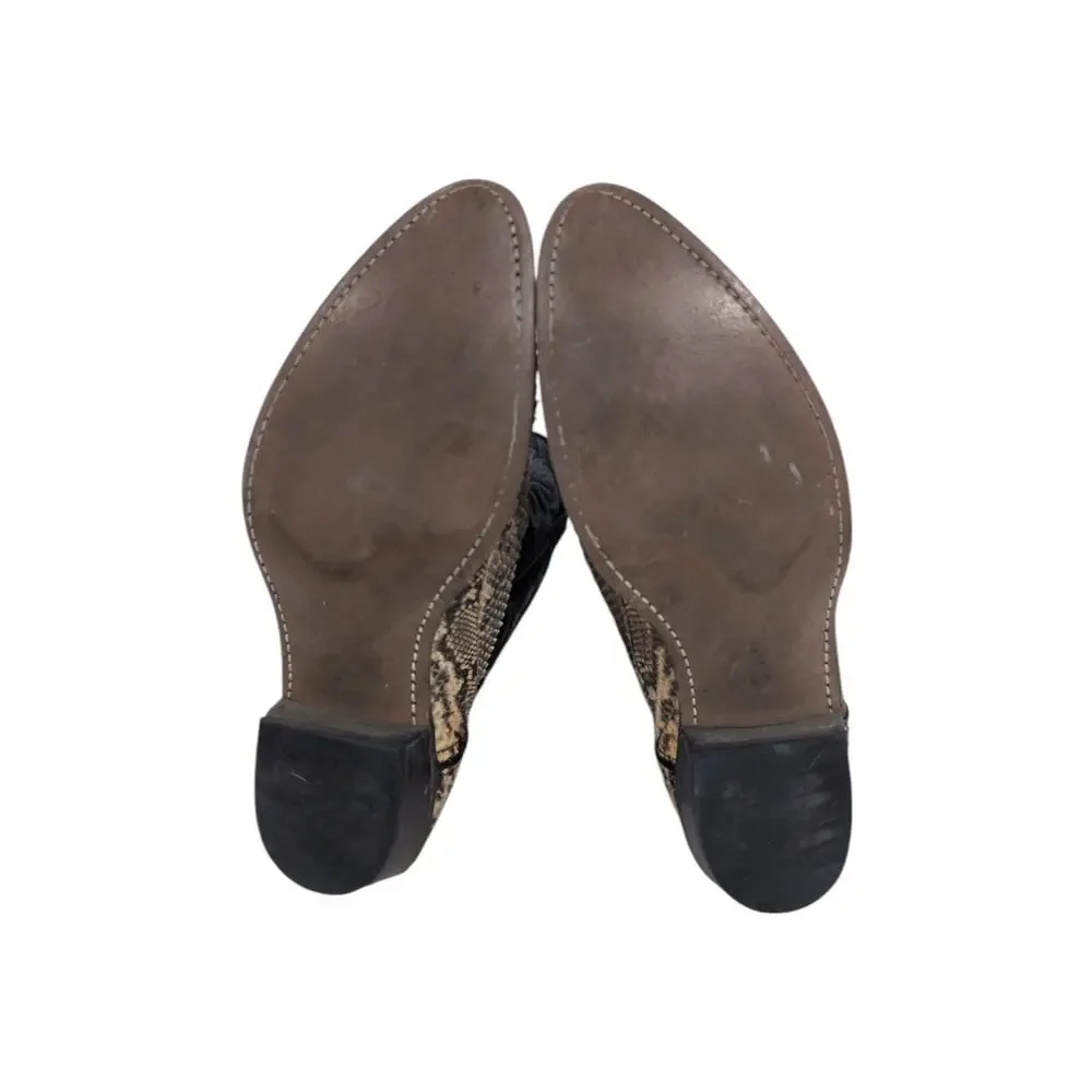 Santa Fe Boot Co Python Snakeskin Cowboy Boots Western Tall Boots 10D